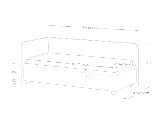 Кровать Capri L
